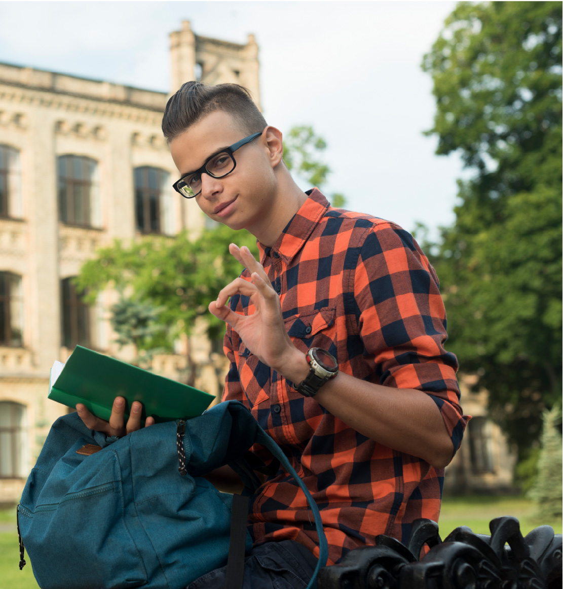 young hipster woman in casual outfit having fun listening to music